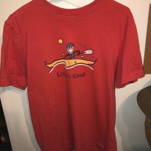 Life is Good distressed t-shirt